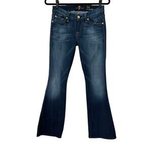 7 For All Mankind Jeans Womens 28x30 Blue Denim Pants Lexie Petite A Pocket 7FAM